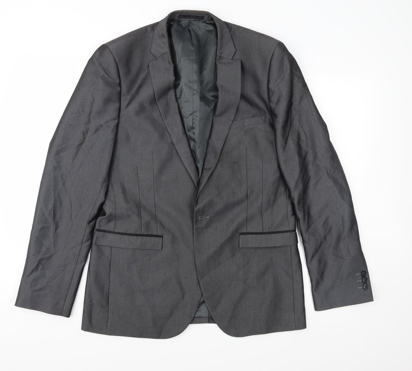 Red Herring Mens Grey   Jacket Suit Jacket Size 38
