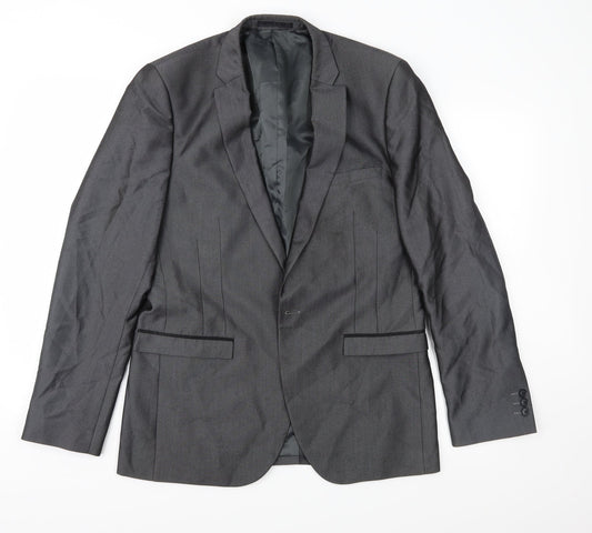 Red Herring Mens Grey   Jacket Suit Jacket Size 38