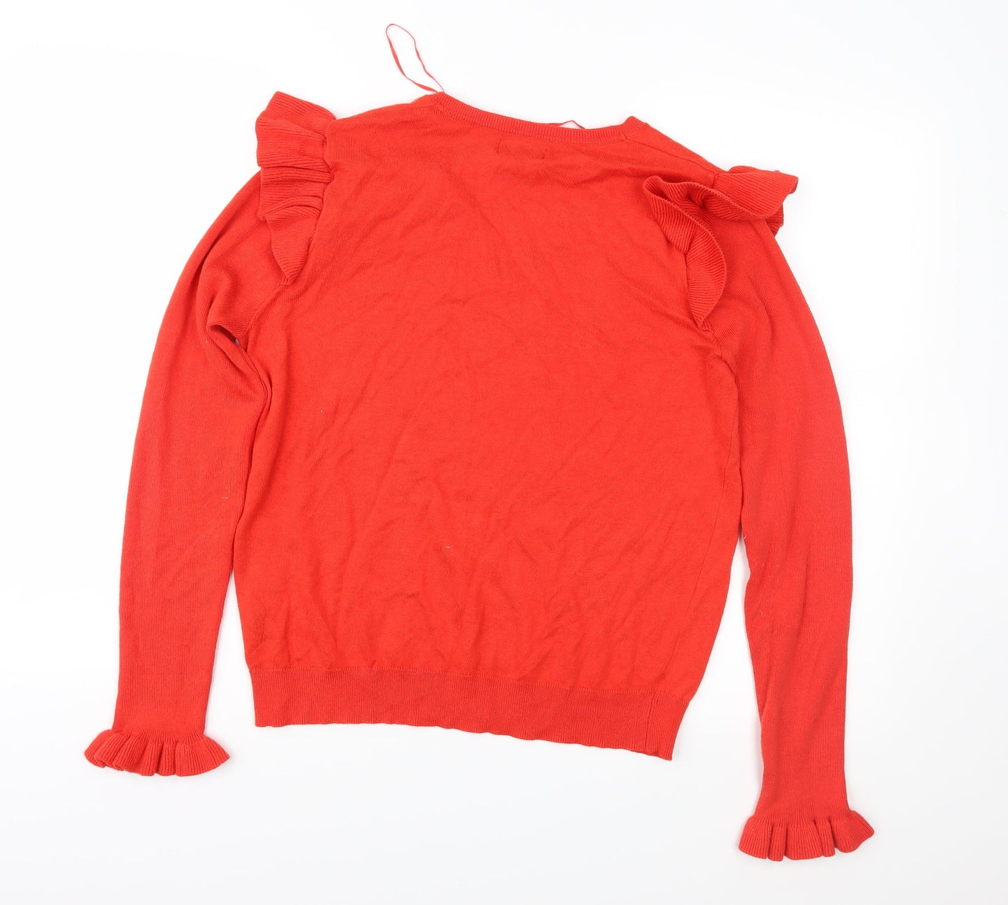 Papaya Womens Red  Knit Pullover Jumper Size 14