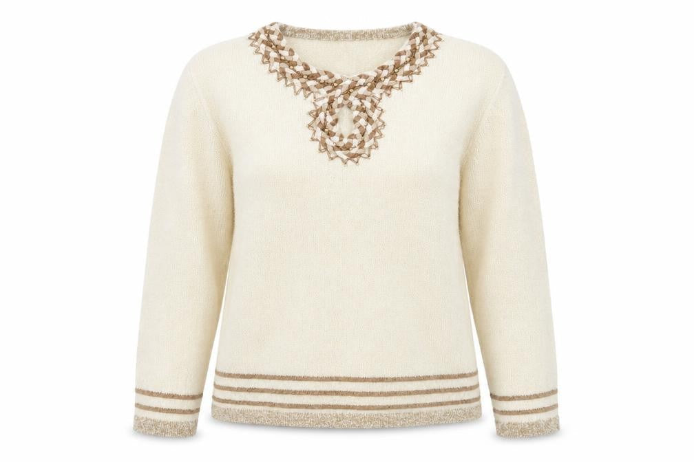 Paramour Womens Brown  Knit Pullover Jumper Size L