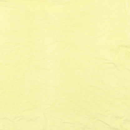 Brand and care label for BHS women’s yellow jumper, size UK 16