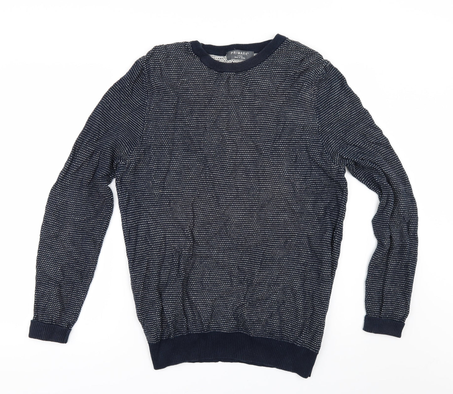 Primark` Mens Black   Pullover Jumper Size L