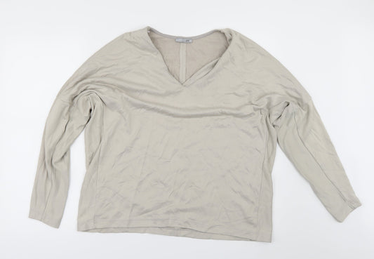 Zara Womens Beige   Basic T-Shirt Size S