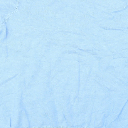 Brand and care label for Bonmarché women’s blue jumper, size XL