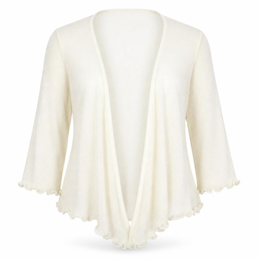 Bonmarché Womens Ivory Cardigan Jumper Size M