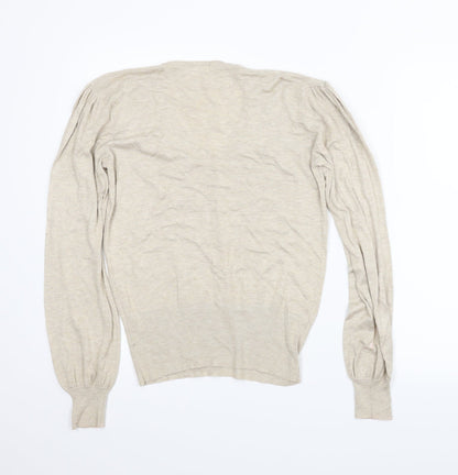 Back view of Preworn women’s beige jumper, size S