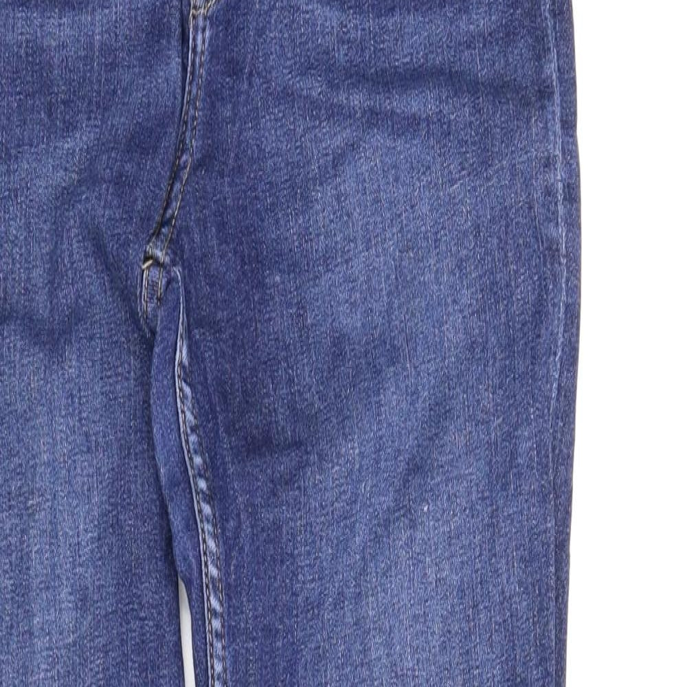 H&M Womens Blue  Denim Skinny Jeans Size 6 L28 in