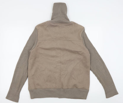 Back view of Maine New England women’s beige full zip jumper, size UK 16