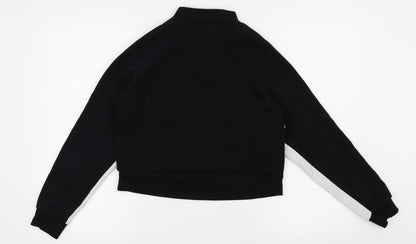 Back view of New Look girls’ black striped jumper, size 12-13, years