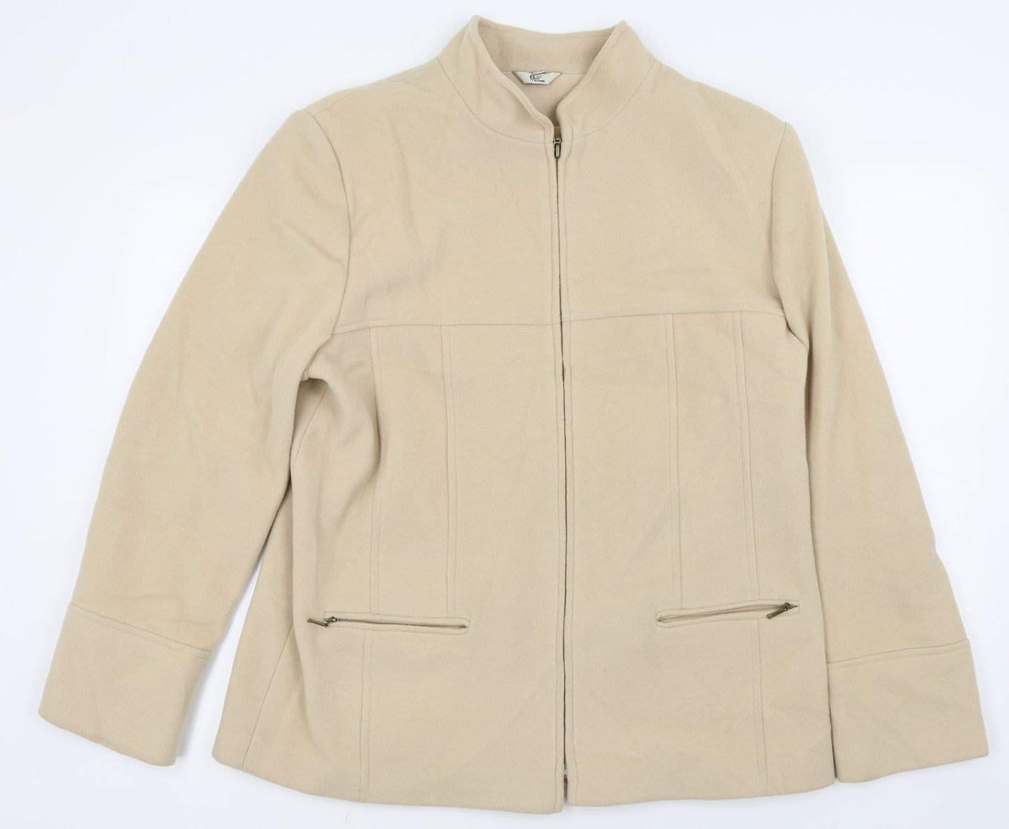 klass collection Womens Beige   Overcoat Coat Size 16