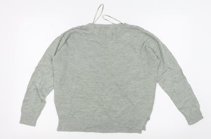 Back view of Next women’s green jumper, size UK 14