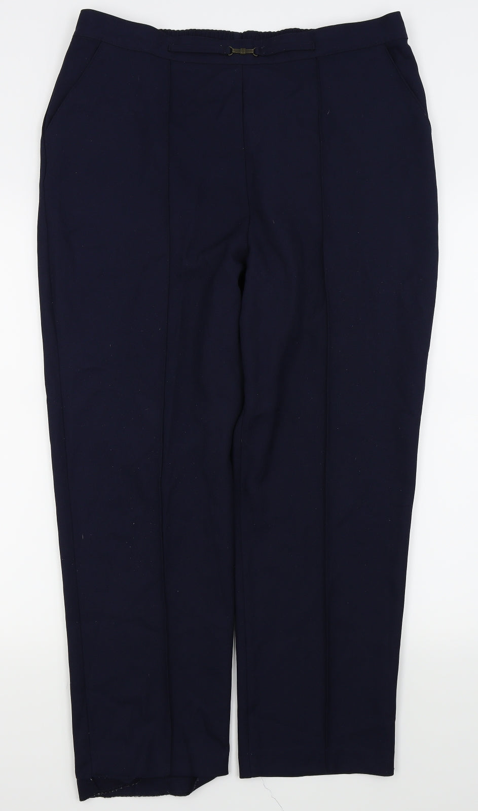 Papaya Womens Blue   Trousers  Size 14 L25 in