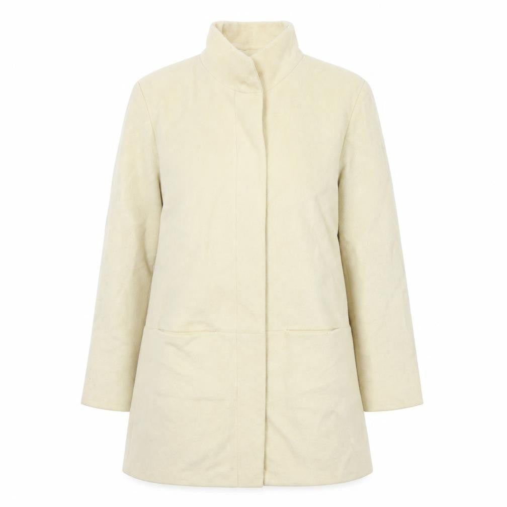 Marks & Spencer Womens White   Overcoat Coat Size 14