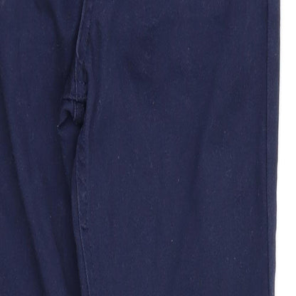 Close-up detail of Denim&co girls’ blue skinny jeans, size 9-10, years