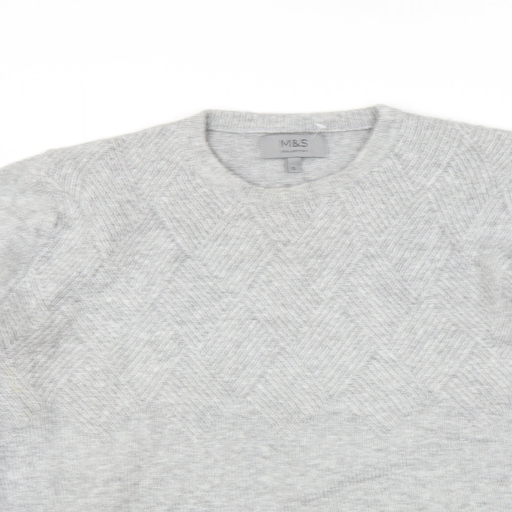 Marks and Spencer Womens Grey   Pullover Jumper Size S