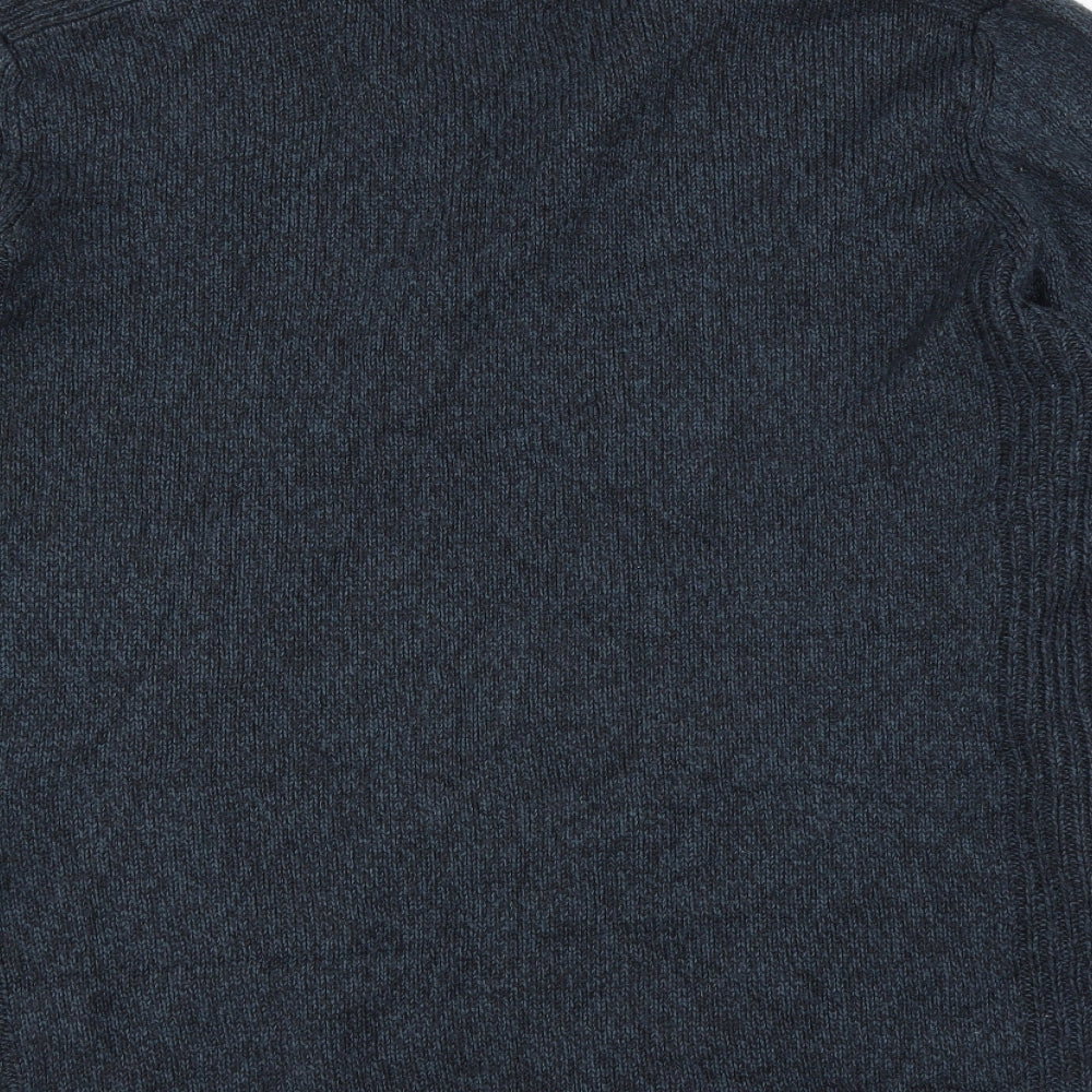 Atlantic Bay Mens Blue   Pullover Jumper