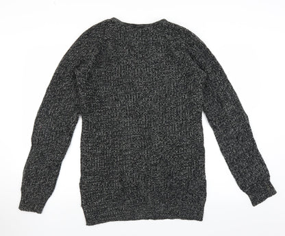 Back view of kt women’s grey jumper, size M