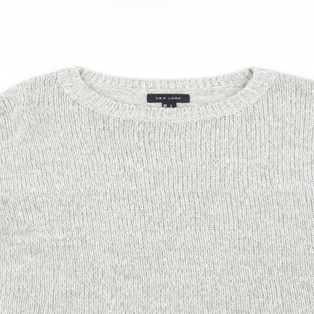 New Look Womens Grey   Pullover Jumper Size L
