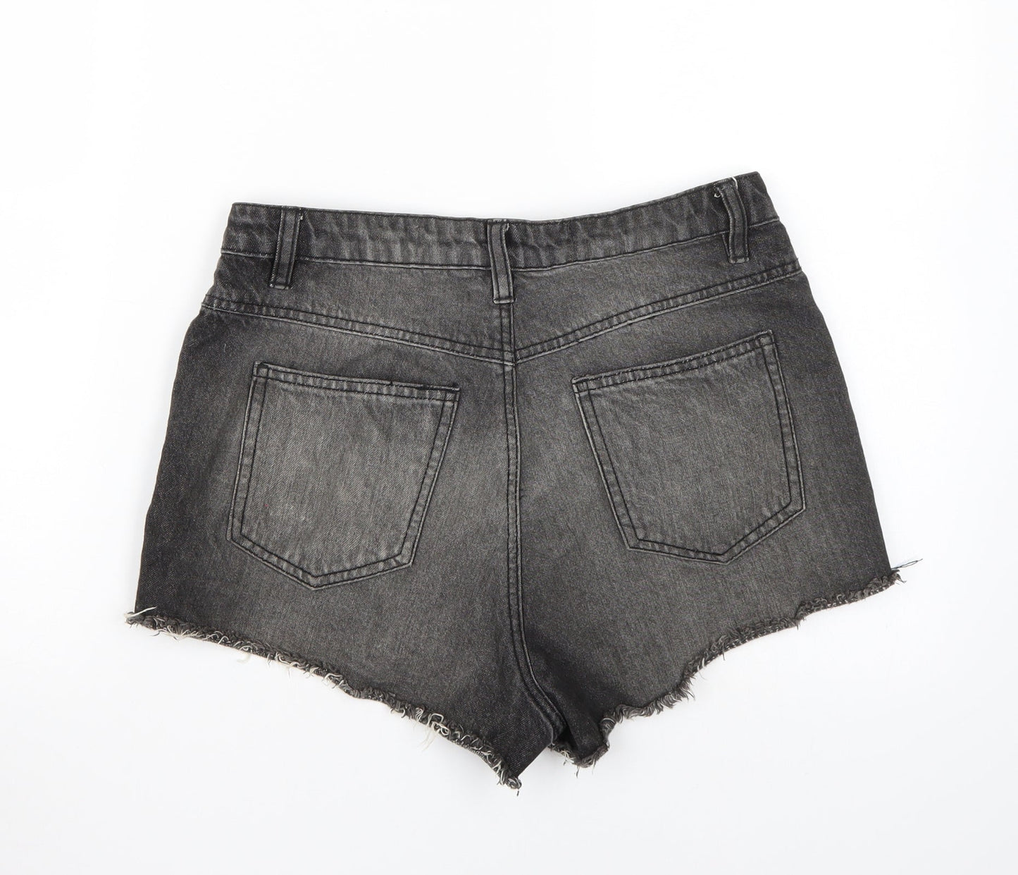 FACTORIE Womens Black   Cut-Off Shorts Size 10