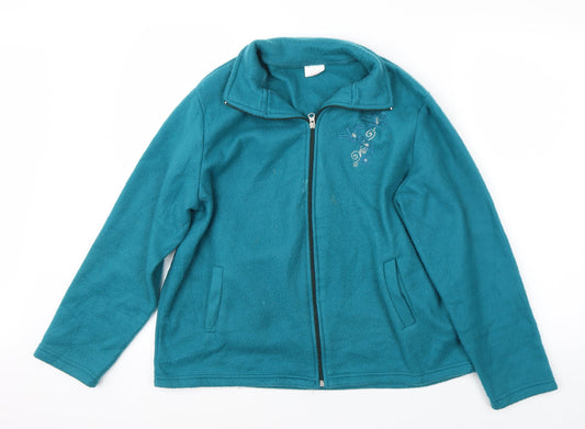 Anne De Lancay Womens Blue   Jacket Coat Size M