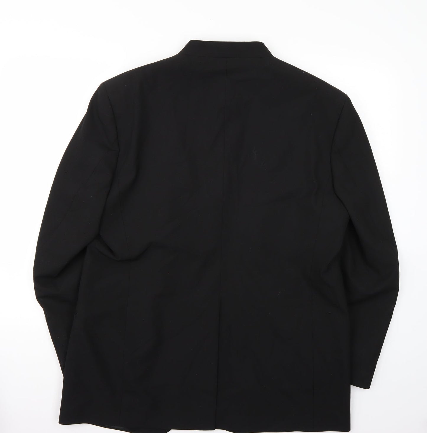 David Moss Mens Black   Jacket Suit Jacket Size 42