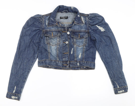Giselle Womens Blue  Denim Jacket  Size 4