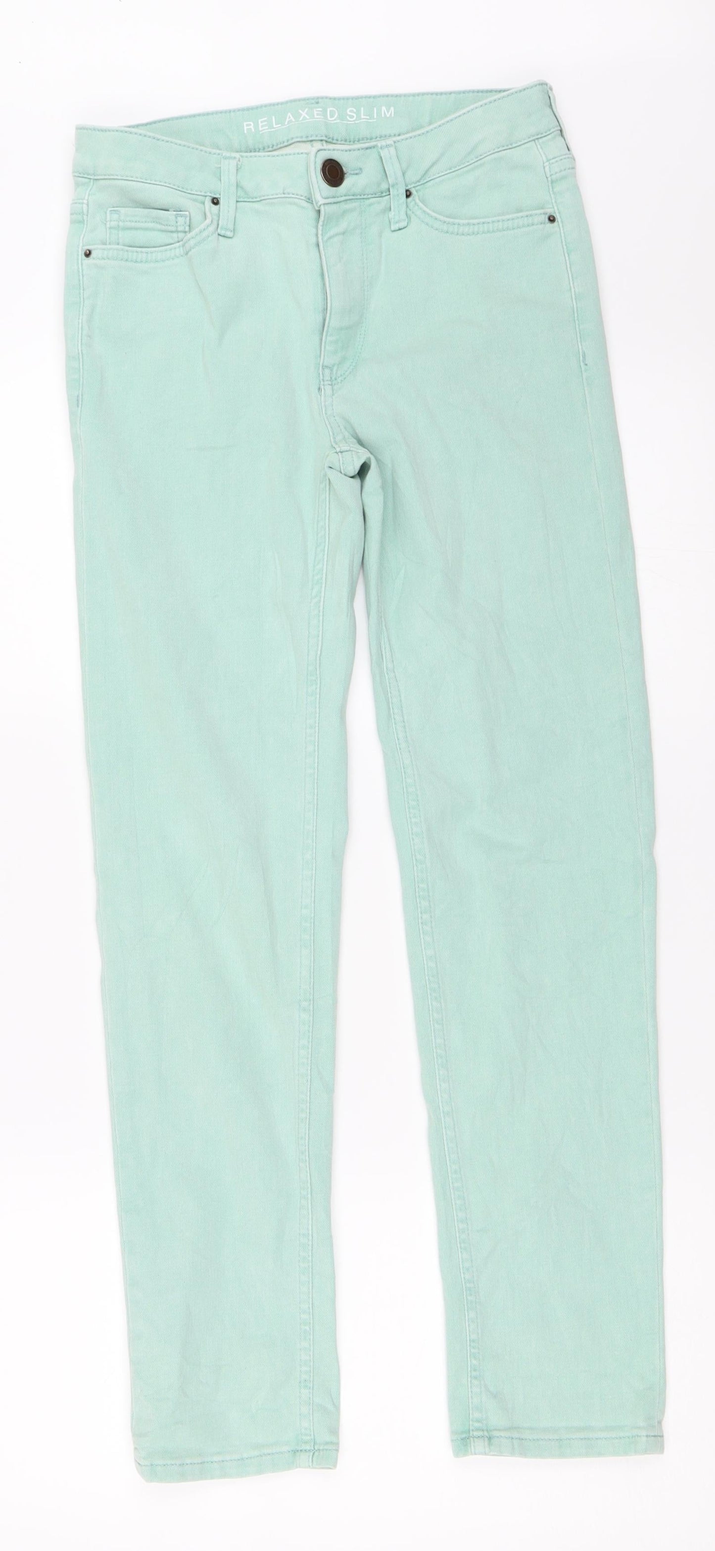 Marks and Spencer Womens Green   Skinny Jeans Size 8 L28 in