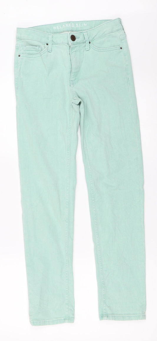 Marks and Spencer Womens Green   Skinny Jeans Size 8 L28 in