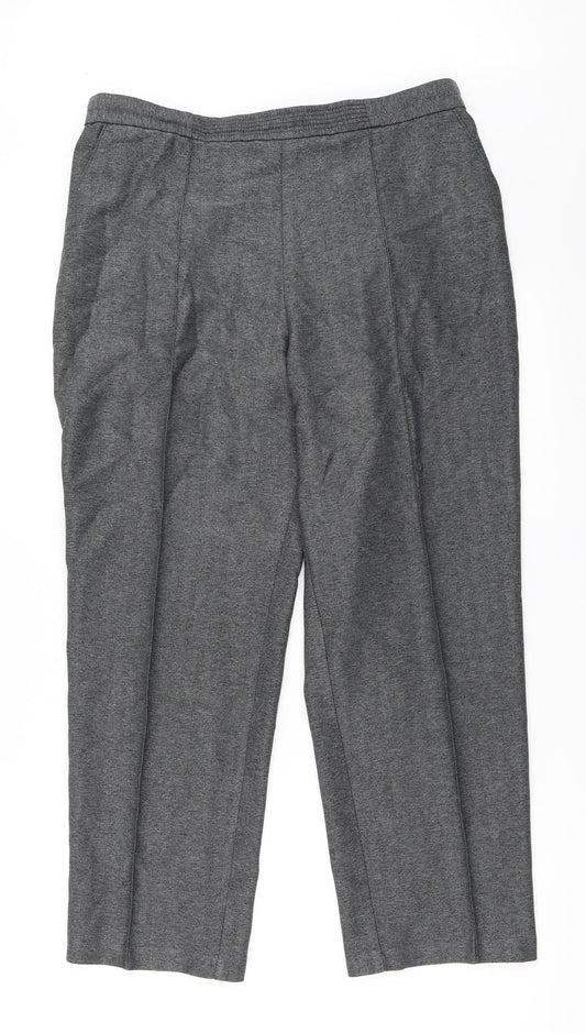 Marks and Spencer Womens Grey   Trousers  Size 14 L26 in