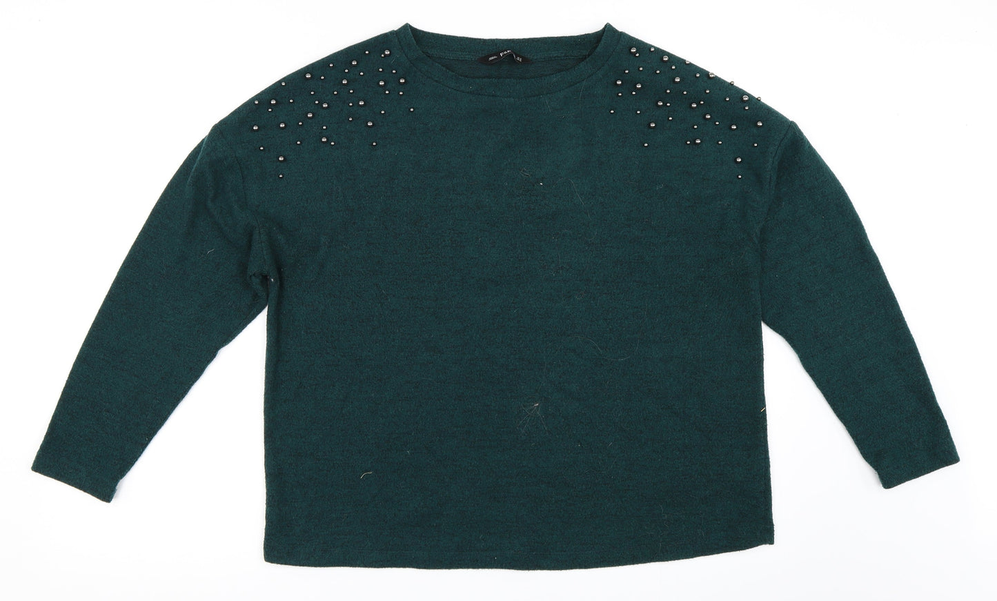 F&F Womens Green   Pullover Jumper Size 14
