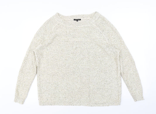 River Island Womens Ivory   Pullover Jumper Size 10