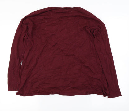 Back view of Next women’s purple jumper, size UK 8