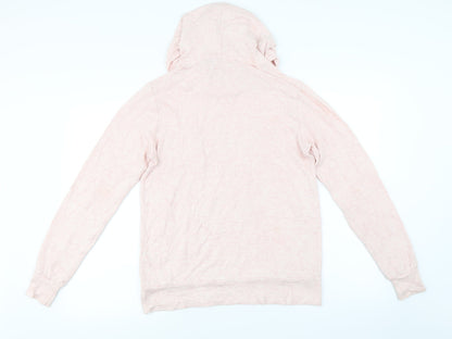 Back view of boux women’s pink jumper, size UK 10
