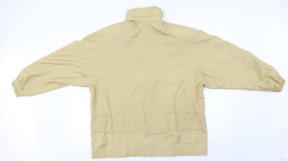 Back view of Savannah women’s beige jacket coat, size UK 12