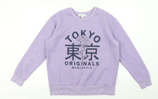 Primark Womens Purple   Pullover Jumper Size S