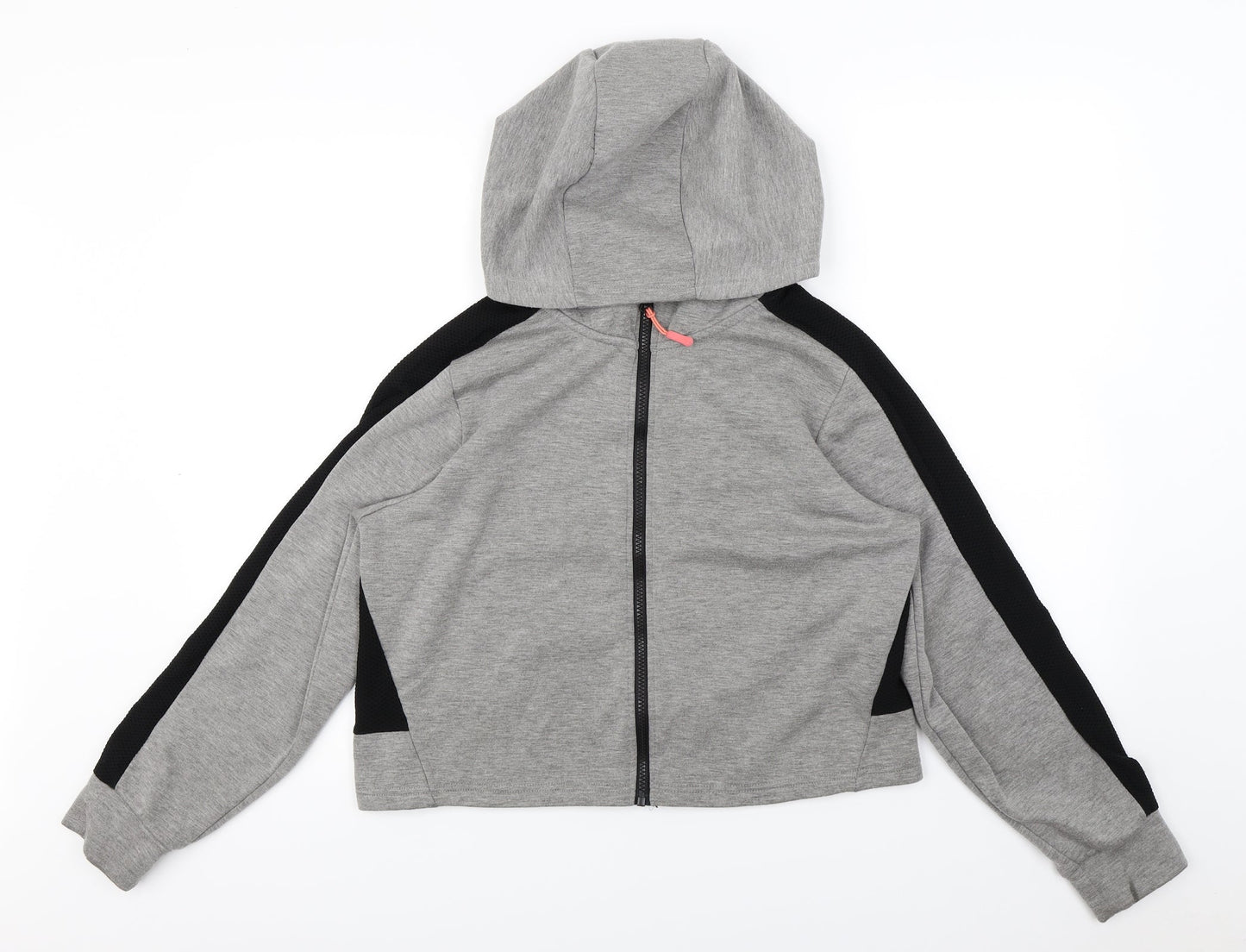 WORKOUT   Womens Grey   Full Zip Hoodie Size L