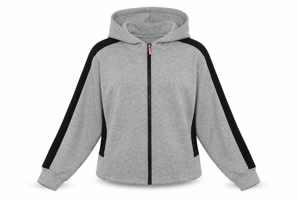 WORKOUT   Womens Grey   Full Zip Hoodie Size L