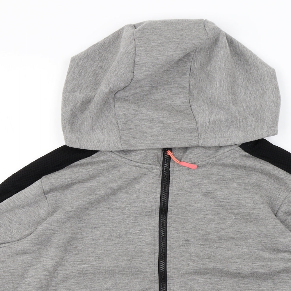 WORKOUT   Womens Grey   Full Zip Hoodie Size L