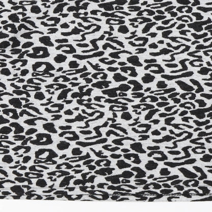 Brand and care label for George women’s grey animal print jumper, size L