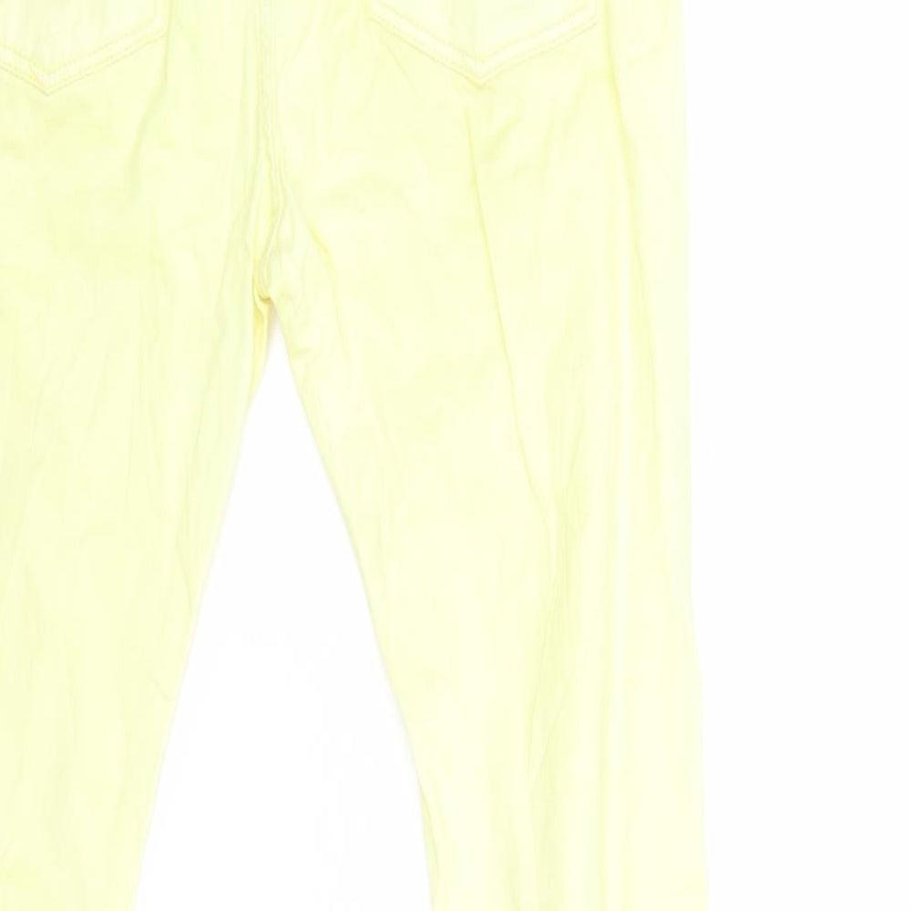 Izzue Womens Yellow  Denim Skinny Jeans Size 26 in L30 in