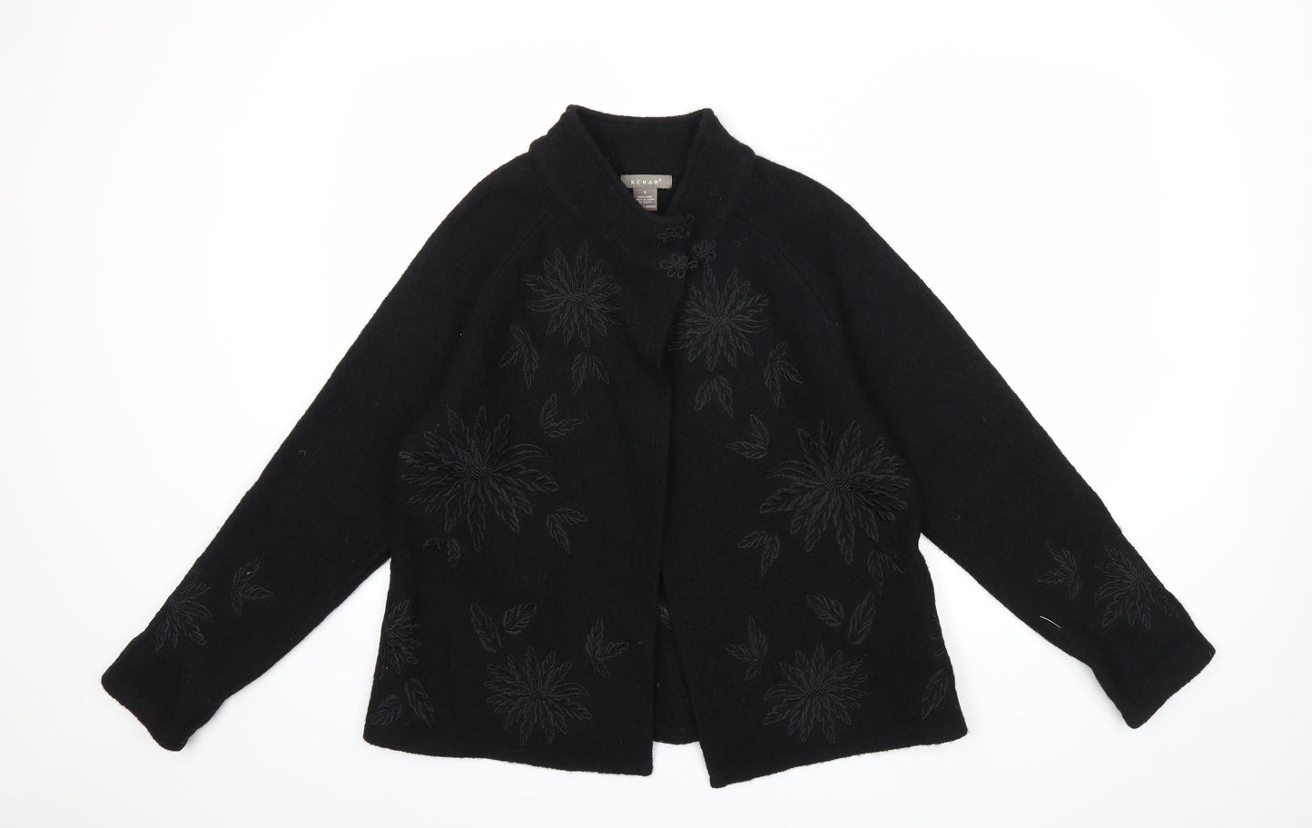Kenar Womens Black   Overcoat Coat Size S