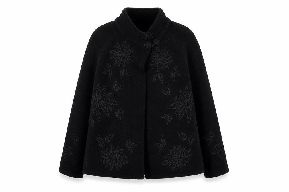 Kenar Womens Black   Overcoat Coat Size S