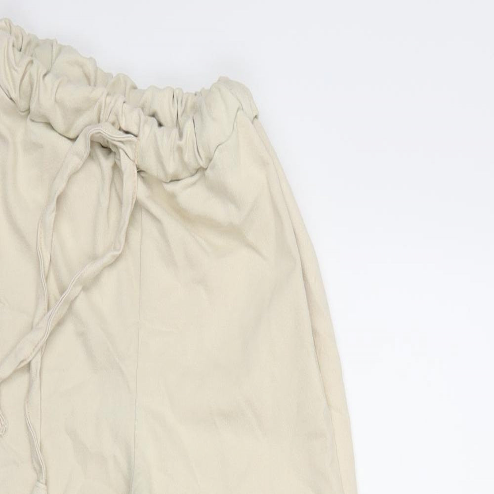 PRETTYLITTLETHING Womens White   Trousers  Size 4 L22 in