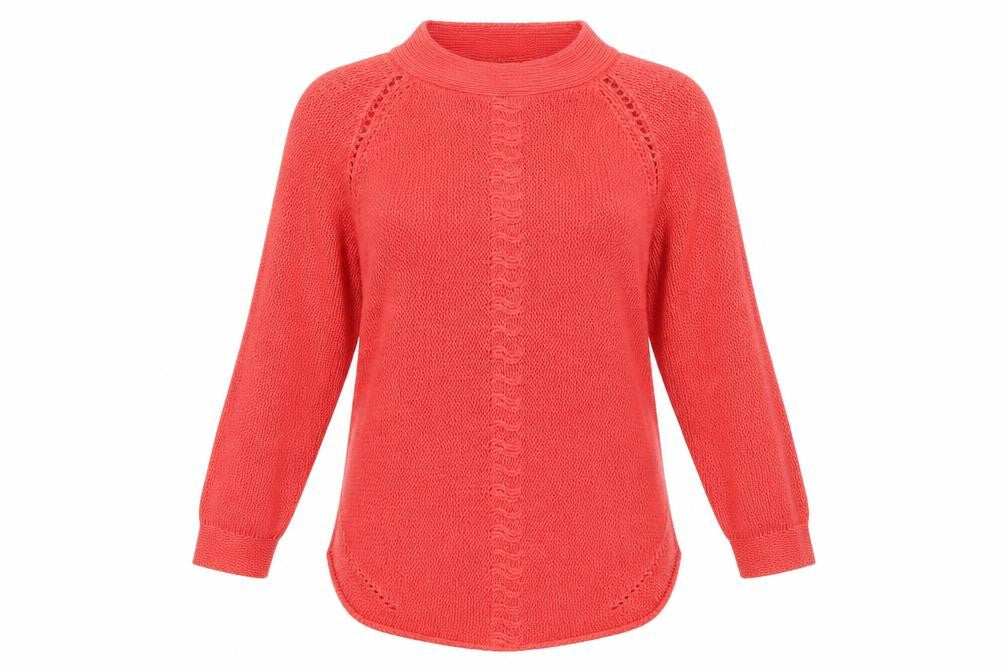 Lakeland Womens Red  Knit Pullover Jumper Size 16