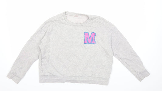 Uniqlo Girls Grey   Pullover Sweatshirt Size 13 Years  - minnie mouse