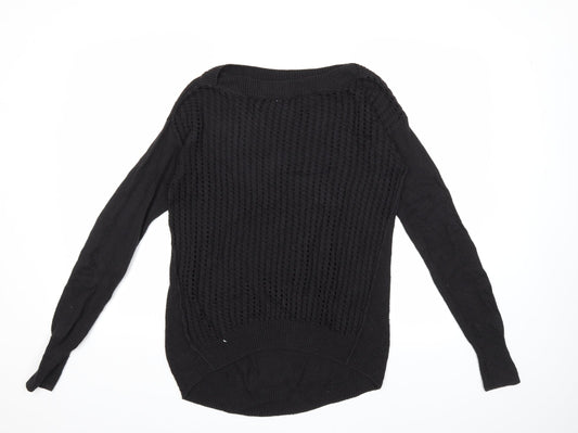 APH ORISM Womens Black  Knit Pullover Jumper Size M
