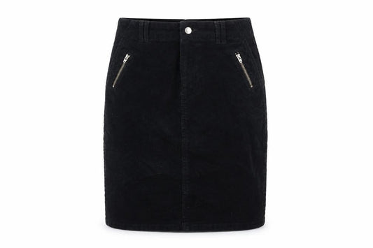 Front view of Tu women’s black a-line skirt