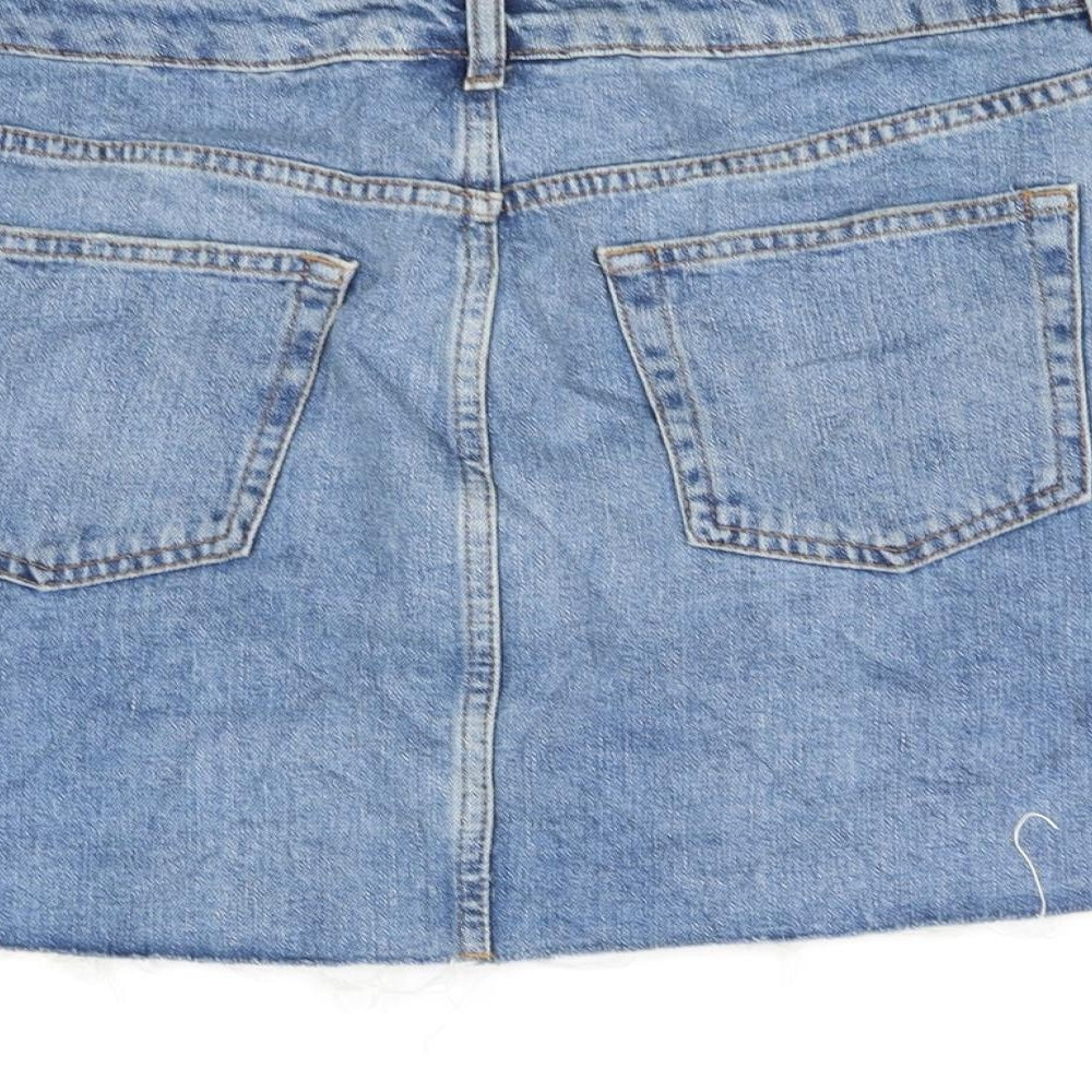 Tophop Womens Blue   A-Line Skirt Size 10