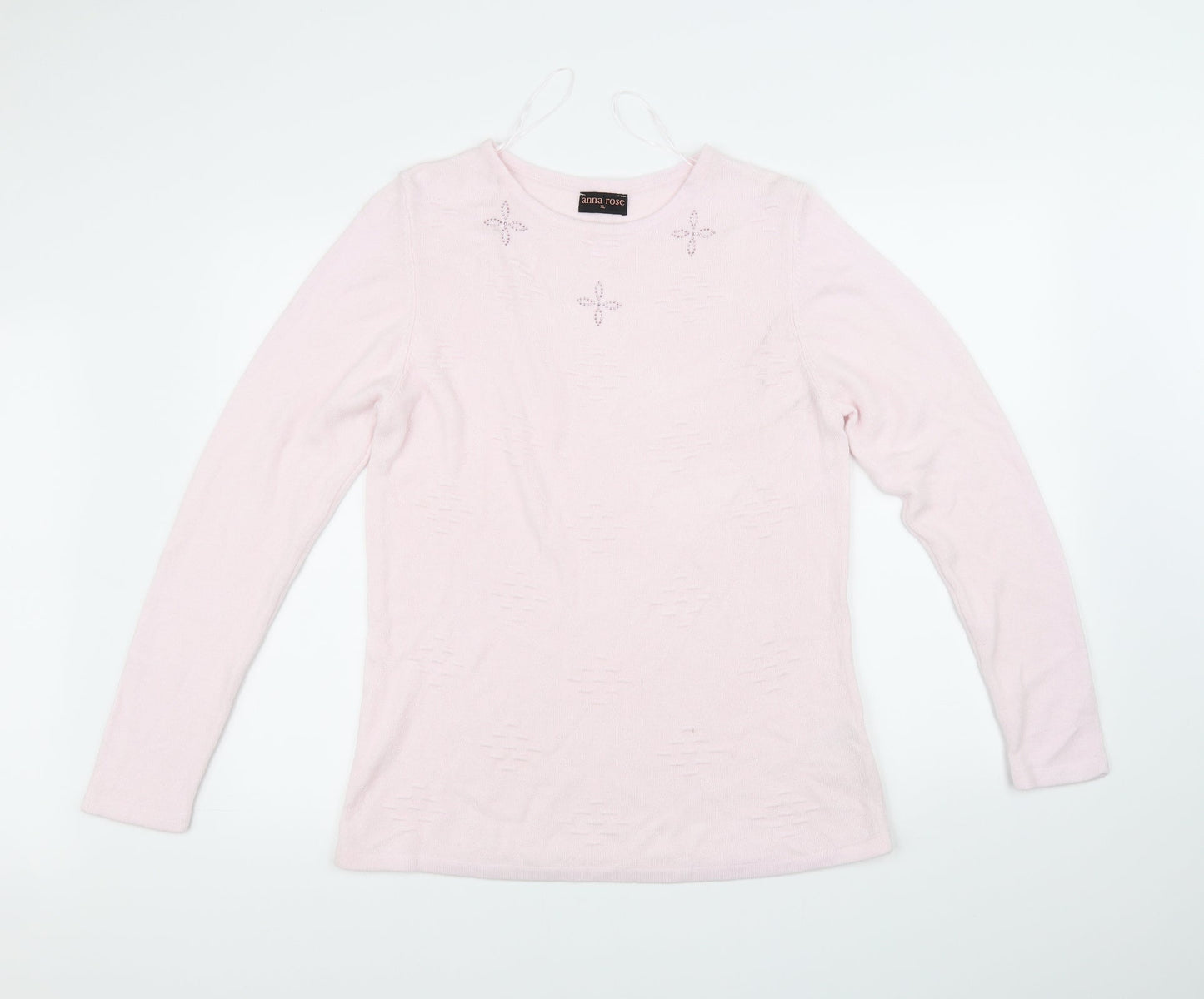 anna rose Womens Pink   Pullover Jumper Size XL