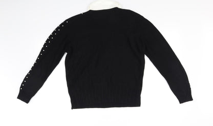 Back view of casuals women’s black jumper, size L
